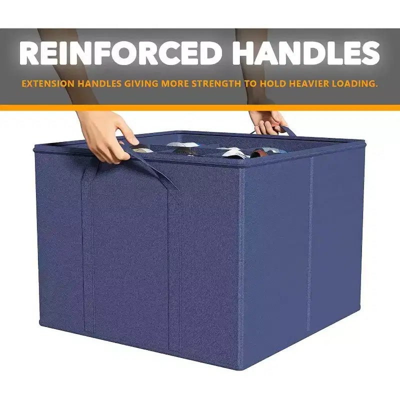 Lot de 2 boîtes de rangement à chaussures pour placard, bacs de rangement à chaussures pliables avec séparateurs réglables