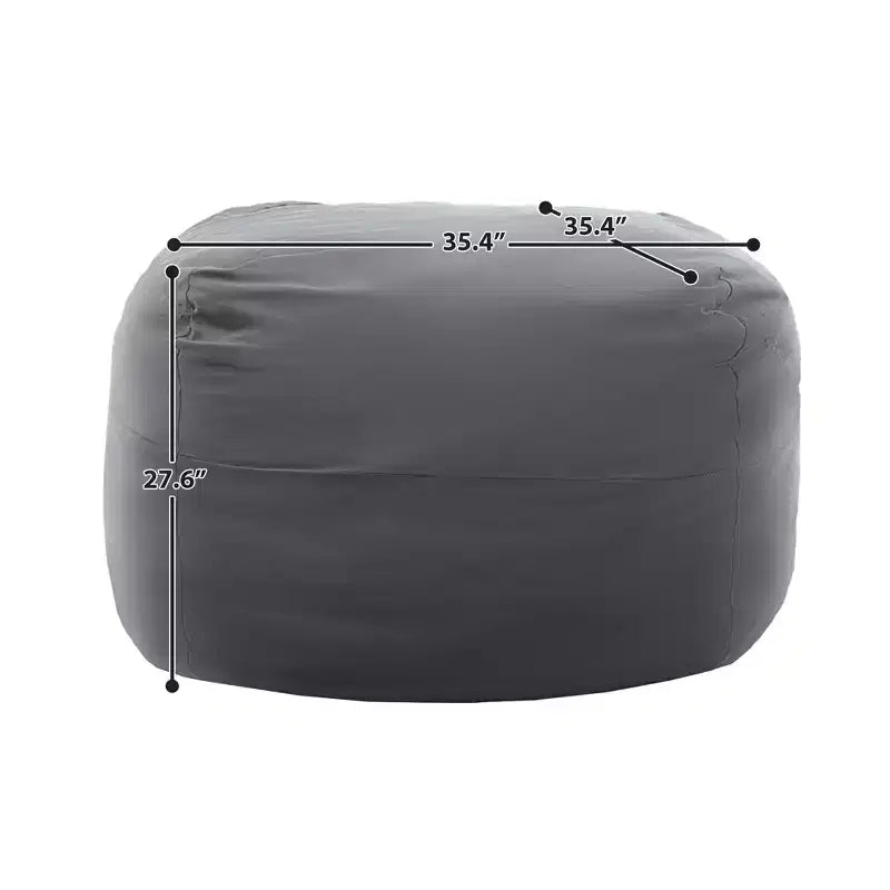 Fauteuil Poire de Luxe en Velours Fourrure Ultra Douce avec Mousse à Mémoire de Forme Haute Densité pour Adultes Canapé Paresseux en Peluche avec Éponge Amovible Douillette