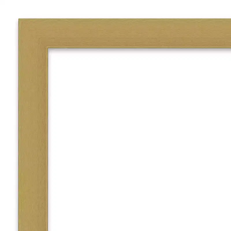 Kit de Cadre pour Miroir de Salle de Bain Mirror Makeover - Cadre Prémonté Adhésif - Miroir NON Inclus - Garniture Dorée Brossée Grace