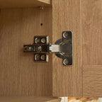 Meuble de rangement pour chaussures en rotin à 6 niveaux avec étagères réglables, range-chaussures en bois, organisateur de chaussures multi-scènes pour espaces de vie domestiques
