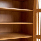 Meuble à chaussures en bois à 6 niveaux avec portes persiennes, étagère à chaussures réglable, organisateur de chaussures multi-scènes pour entrée, couloir, placard, salon.
