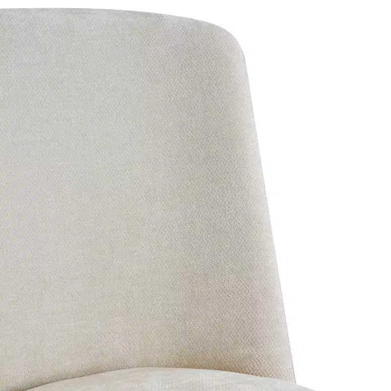 Chaise de salle à manger Ilona moderne en chenille et bois d'hévéa (paquet de 2)
