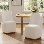 Christopher Knight Home Ilona Modern Rubberwood Chenille Upholstered Dining Chair (Set of 2)