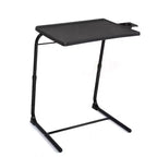 Table pour ordinateur portable réglable en hauteur et en angle, bureau pliable avec porte-gobelet, bureau léger pour canapé, lit, bureau, noir