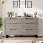 Commode 7 tiroirs pour chambre, Table à langer de 140 cm de large, Tiroir horizontal non intégré avec rangement, Placard en bois pour salon, couloir, entrée
