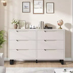 Commode 7 tiroirs pour chambre, Table à langer de 140 cm de large, Tiroir horizontal non intégré avec rangement, Placard en bois pour salon, couloir, entrée