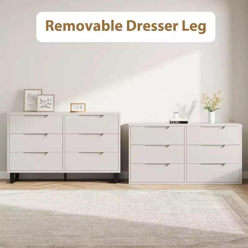 Commode 7 tiroirs pour chambre, Table à langer de 140 cm de large, Tiroir horizontal non intégré avec rangement, Placard en bois pour salon, couloir, entrée