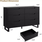 Commode 7 tiroirs pour chambre, Table à langer de 140 cm de large, Tiroir horizontal non intégré avec rangement, Placard en bois pour salon, couloir, entrée