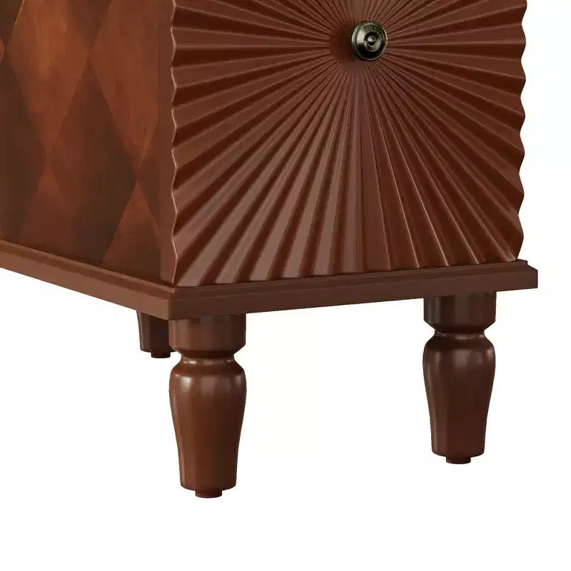 Table d'appoint fine moderne avec 2 tiroirs Table de chevet étroite
