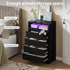 Commode blanche à 4 tiroirs avec dispositif anti-basculement mural, plateau robuste et tiroirs spacieux pour la chambre, le salon ou les petits espaces