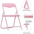 Ensemble de 5 chaises et table pour enfants, rembourré et confortable, table d'activités carrée pliable pour manger et lire, cadre en métal robuste, sièges rembourrés