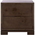 Lavana 2 Drawer Nightstand - NST6612 - Dark Oak - Safavieh