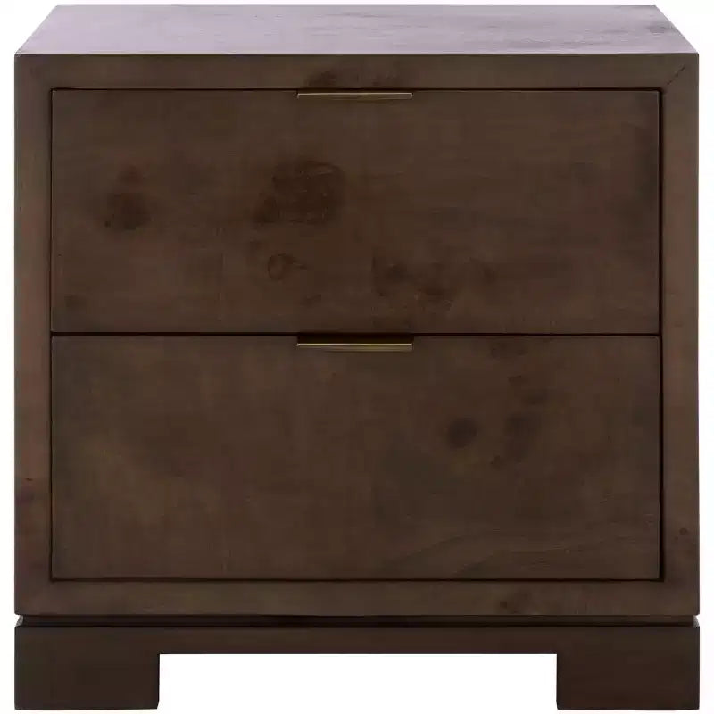 Lavana 2 Drawer Nightstand - NST6612 - Dark Oak - Safavieh