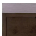 Table de chevet 2 tiroirs Lavana - NST6612 - Chêne foncé