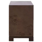 Table de chevet 2 tiroirs Lavana - NST6612 - Chêne foncé