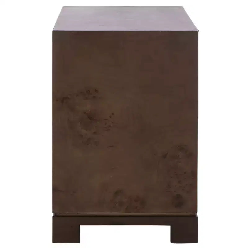 Table de chevet 2 tiroirs Lavana - NST6612 - Chêne foncé