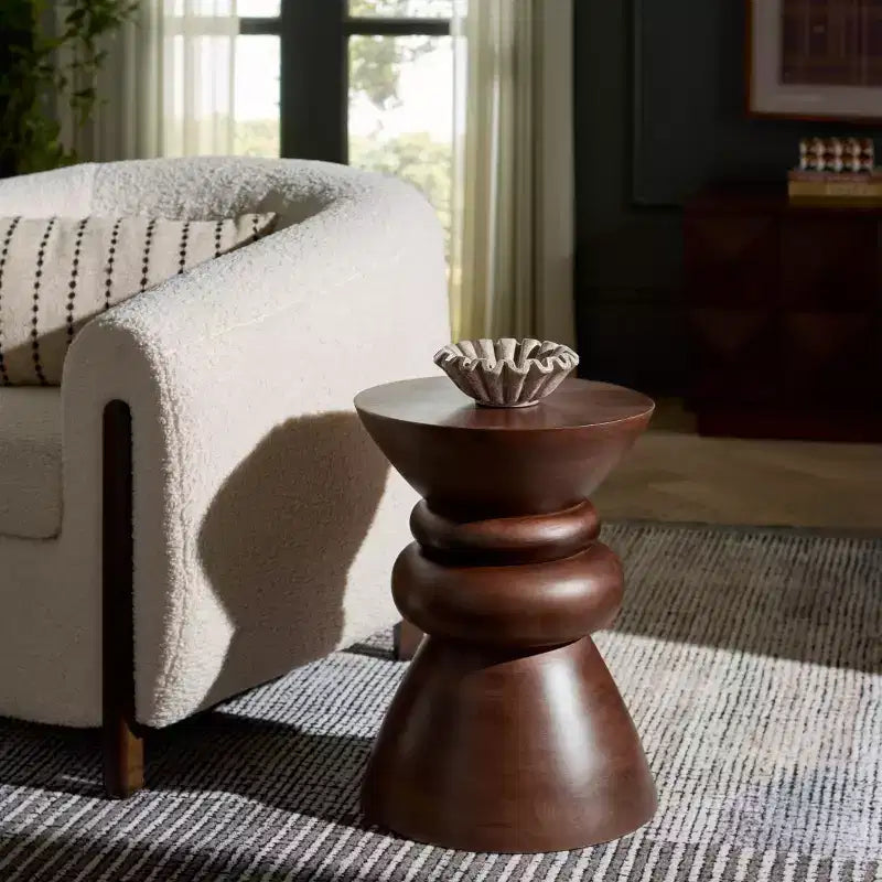 Table d'appoint ronde Ignacio - ACC3263 - Noyer