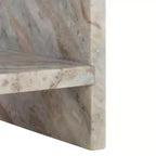 Table d'appoint Tristin en marbre - ACC3743 - Marron/Gris