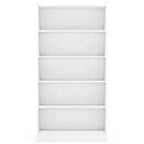 Bibliothèque en bois, étagère haute de 72 po avec 6 tablettes ouvertes