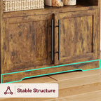 Meuble de cuisine avec support pour four à micro-ondes, étagère de rangement haute et polyvalente avec plateau épais pour salle à manger