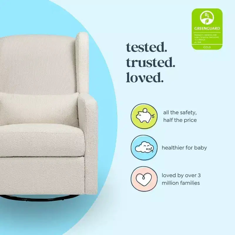 Fauteuil inclinable et planeur pivotant Arlo - Boucle ivoire