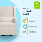 Fauteuil inclinable et planeur pivotant Arlo - Boucle ivoire