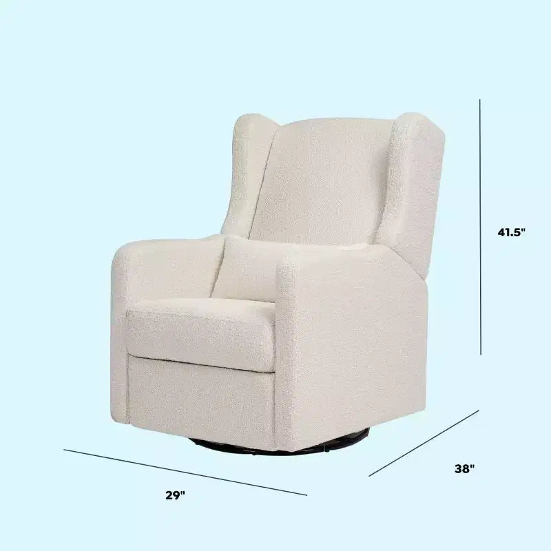 Fauteuil inclinable et planeur pivotant Arlo - Boucle ivoire
