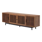 Meuble TV moderne de 78 pouces avec rangement fermé et charnières à fermeture douce