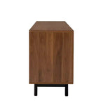 Meuble TV moderne de 78 pouces avec rangement fermé et charnières à fermeture douce