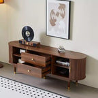 Canapé de rangement en tissu ligné, cadre en bois massif et métal, décor de clous argentés pour salon gris