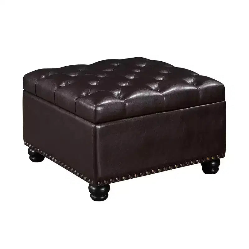 Breighton Home Empire Ottoman Coffee Table with Hidden Storage Espresso
