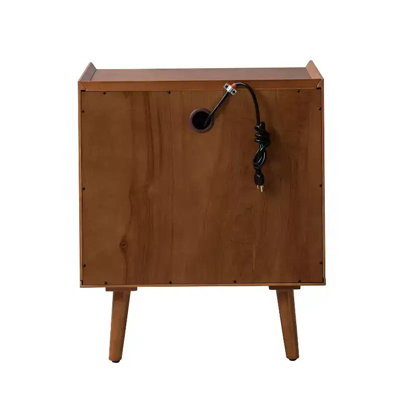 Table de chevet Janet à 3 tiroirs avec station de charge (paquet de 2)