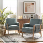 Fauteuil Kelly du milieu du siècle à finition vieillie (lot de 2)