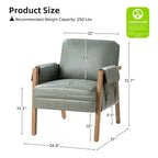 Fauteuil Kelly du milieu du siècle à finition vieillie (lot de 2)