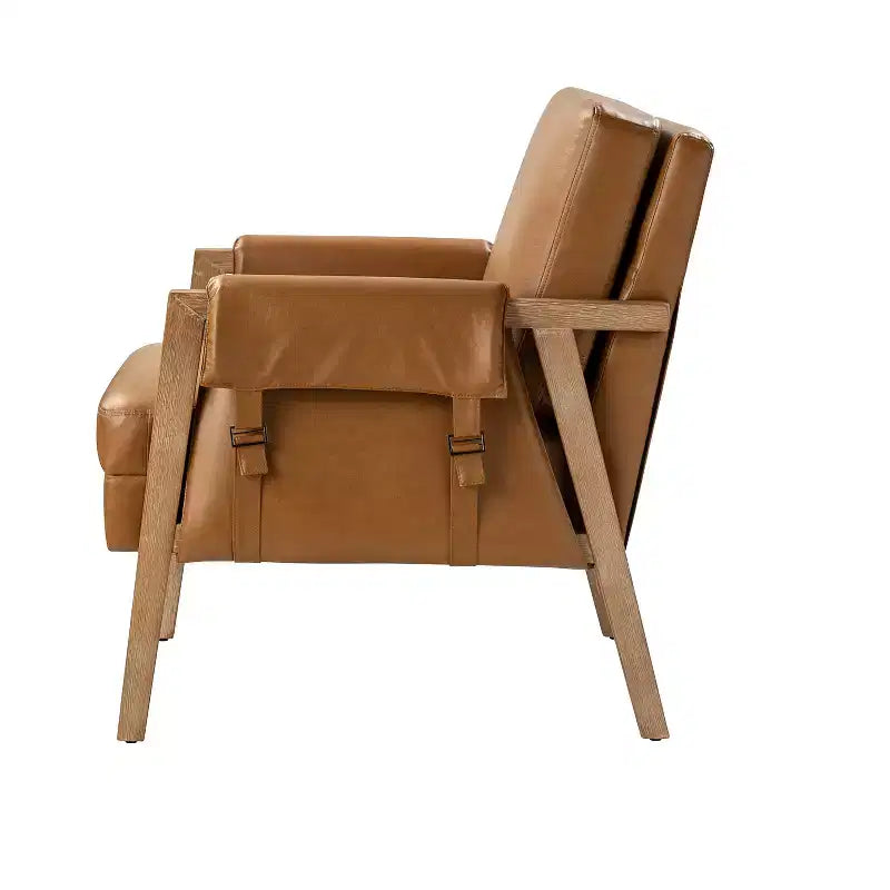 Fauteuil Kelly du milieu du siècle à finition vieillie (lot de 2)