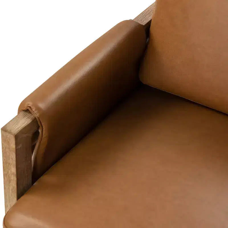 Fauteuil Kelly du milieu du siècle à finition vieillie (lot de 2)
