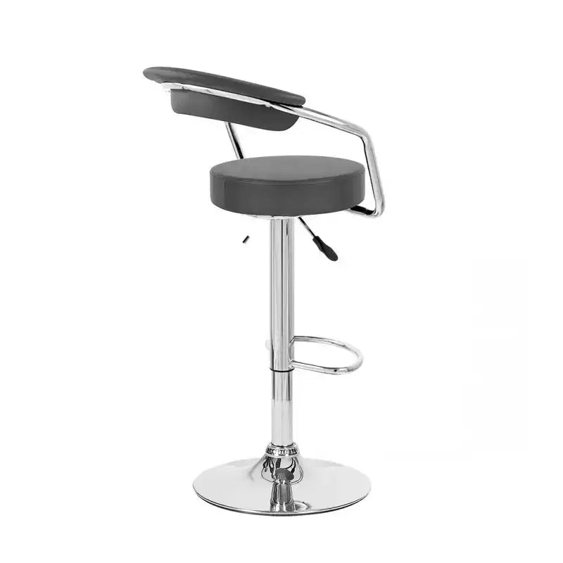 Tabouret de bar contemporain réglable en similicuir Zool