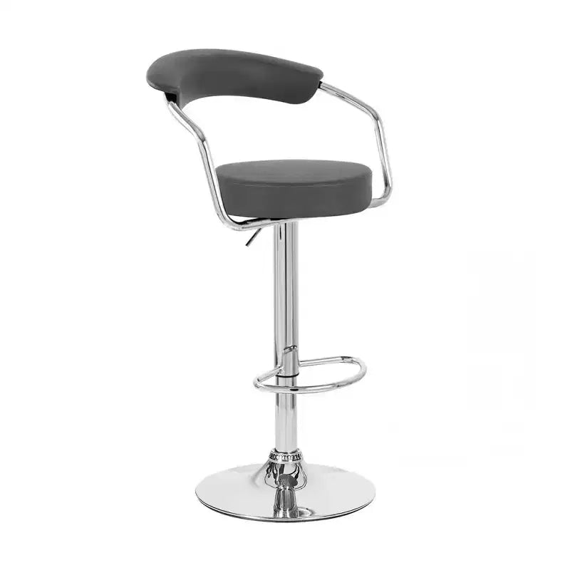 Tabouret de bar contemporain réglable en similicuir Zool