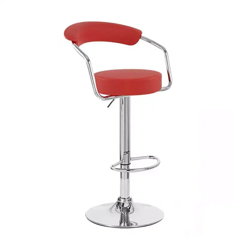 Tabouret de bar contemporain réglable en similicuir Zool