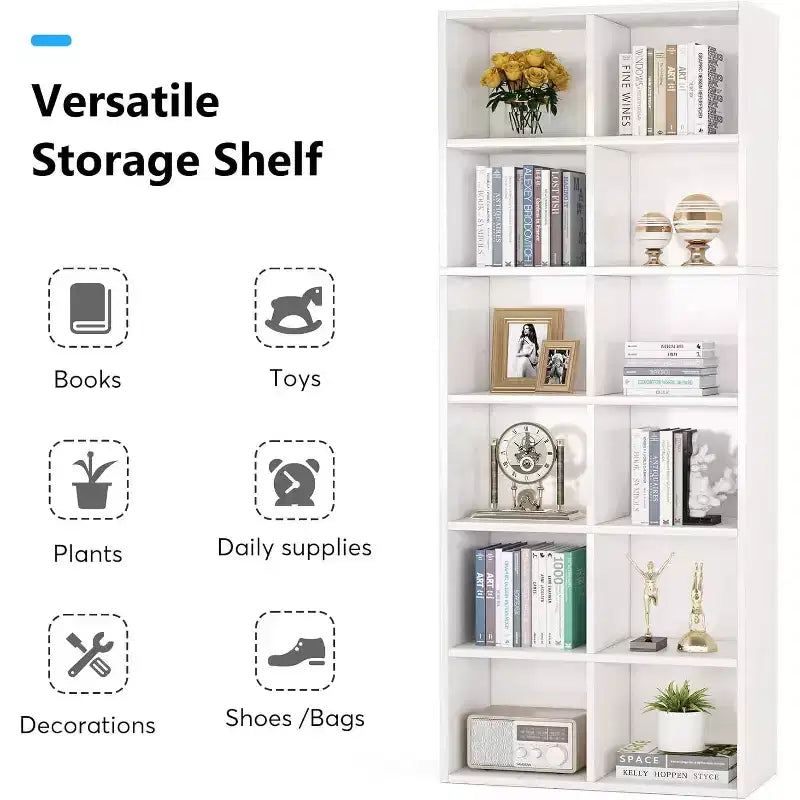 71,7 Range-livres étroit, Meubles de rangement cubes modernes