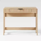 Bureau à plateau relevable cannelé