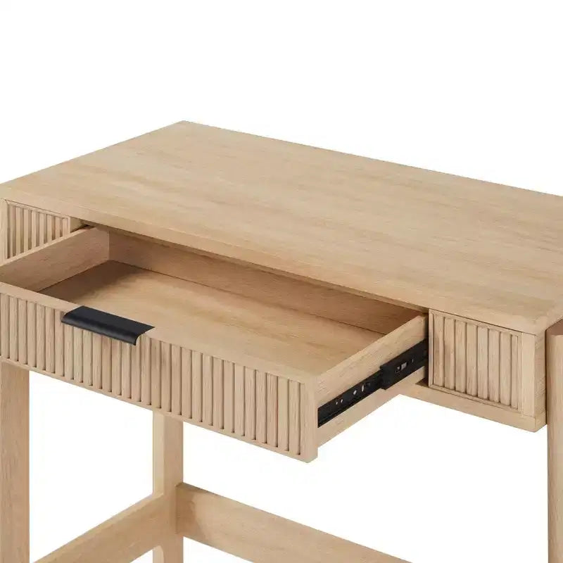 Bureau à plateau relevable cannelé