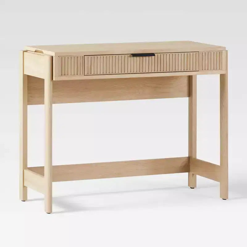 Bureau à plateau relevable cannelé